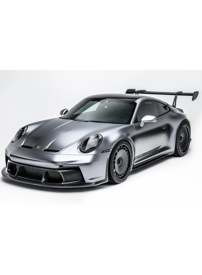 Si tratta di una presa d'aria del paraurti anteriore in carbonio della Porsche 992 GT3 Adro