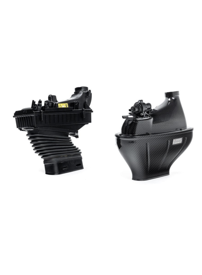 Se trata de un conjunto de sistema de filtro de entrada de aire de carbono Eventuri Mercedes W464 G63 AMG
