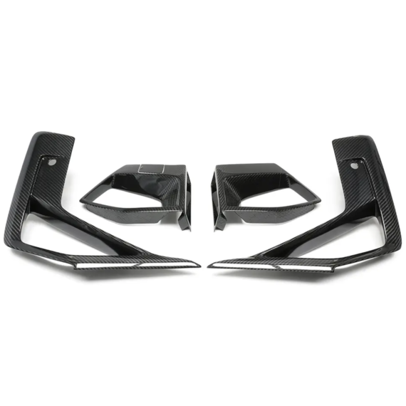 BMW F97 X3M F98 X4M LCI Carbono amortecedor dianteiro entrada de ar tampa de mordida
