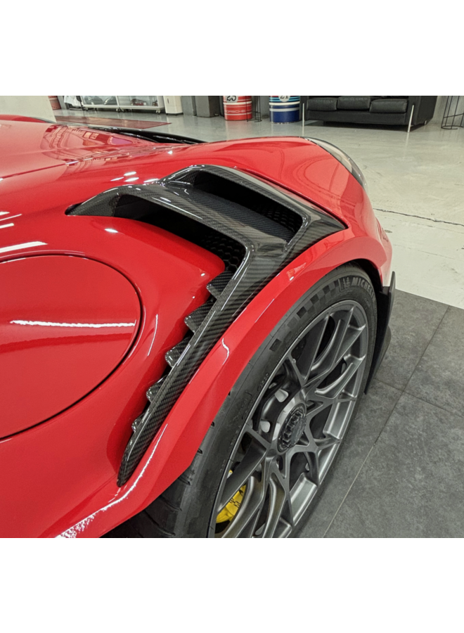 Porsche 911 992 GT3RS Carbon side screen louvres