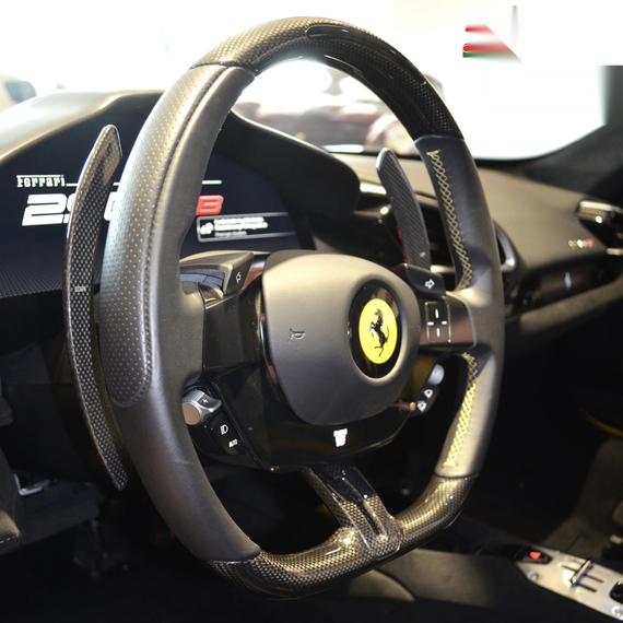 Levas de cambio de fibra de carbono para Ferrari 296, Roma, Purosangue y SF90