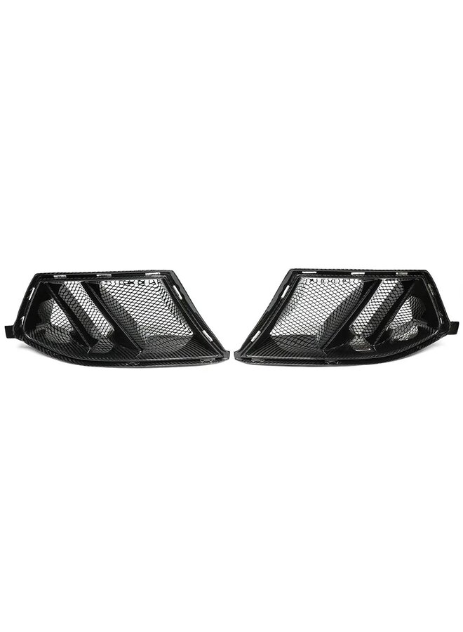 This is a set of BMW G80 G81 M3 / G82 G83 M4 carbon double slot front bumper air intake