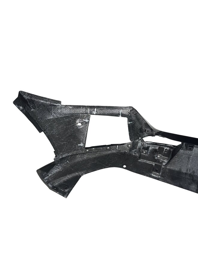 This is a Ferrari Purosangue Carbon OEM Style Front Lip Splitter Bumper Inlay