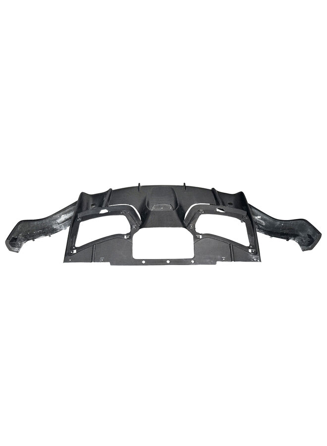 Este é um difusor de para-choque traseiro estilo OEM Ferrari Purosangue Carbon