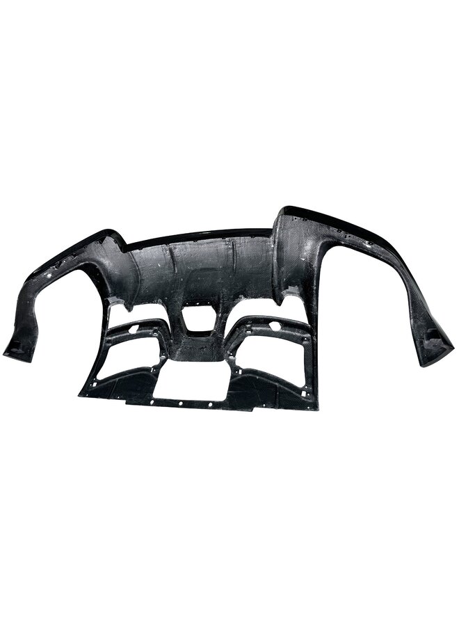 Este é um difusor de para-choque traseiro estilo OEM Ferrari Purosangue Carbon