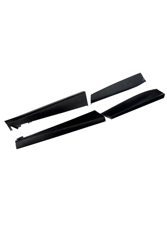 This concerns a set of Ferrari Purosangue Carbon OEM Style carbon side skirt extensions