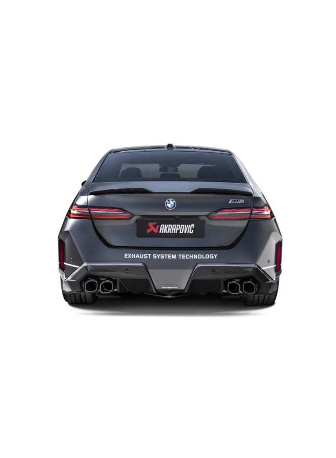 Cela concerne un kit de diffuseur Akrapovic en carbone pour BMW G90 G99 M5.