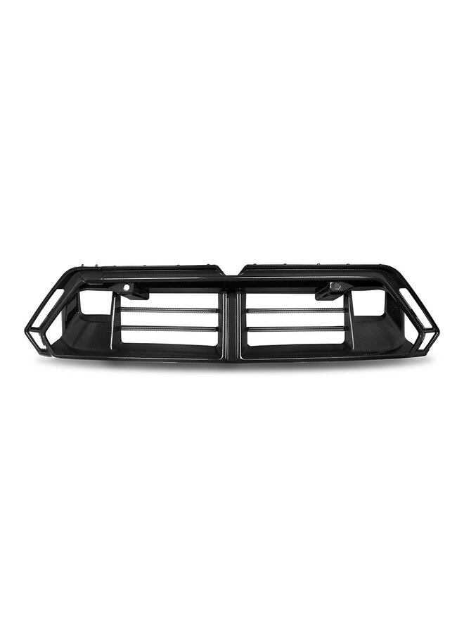 This is a BMW G90 G99 M5 Carbon front bumper air scoop intake duct