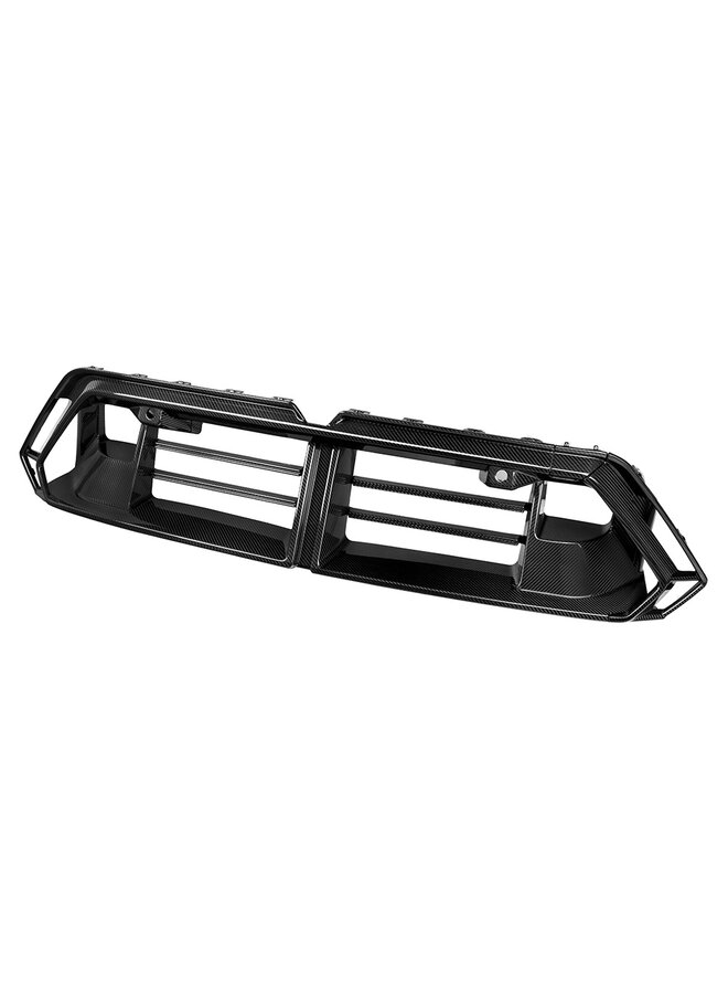 This is a BMW G90 G99 M5 Carbon front bumper air scoop intake duct