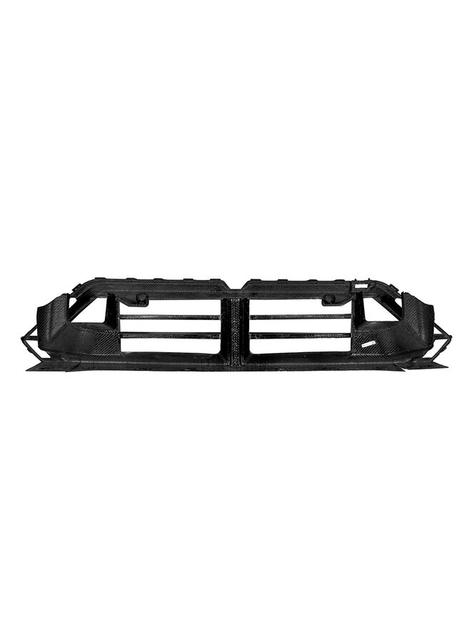 This is a BMW G90 G99 M5 Carbon front bumper air scoop intake duct