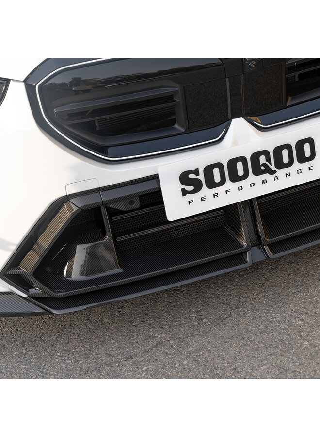 This is a BMW G90 G99 M5 Carbon front bumper air scoop intake duct