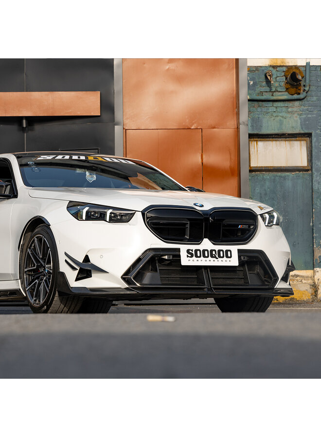 This is a BMW G90 G99 M5 Carbon front bumper air scoop intake duct