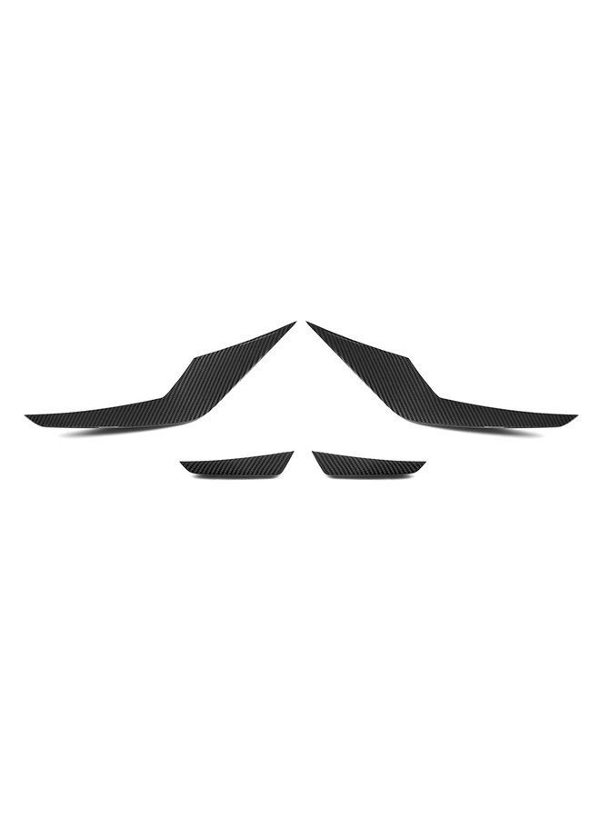 Dies ist ein Satz BMW G90 G99 M5 SQ Carbon Canards Frontstoßstange