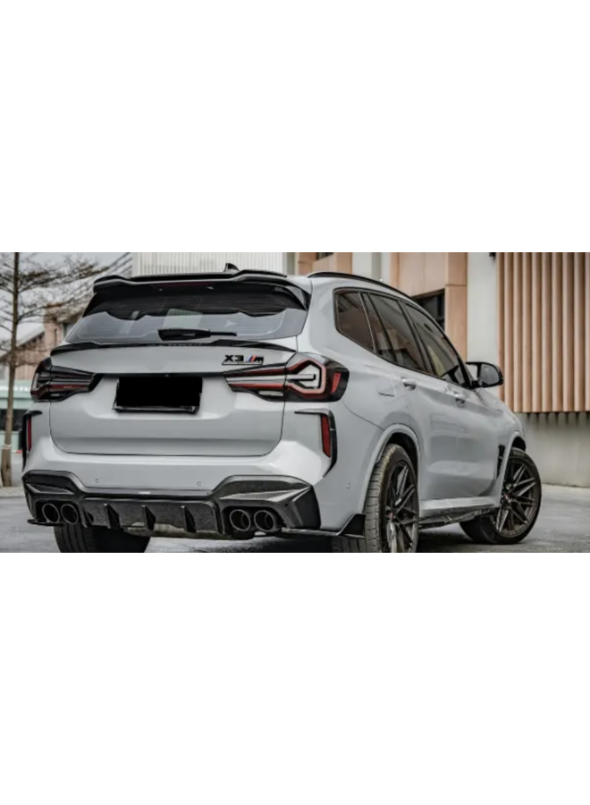 Esto se refiere a un difusor de carbono para BMW X3M F97 LCI.