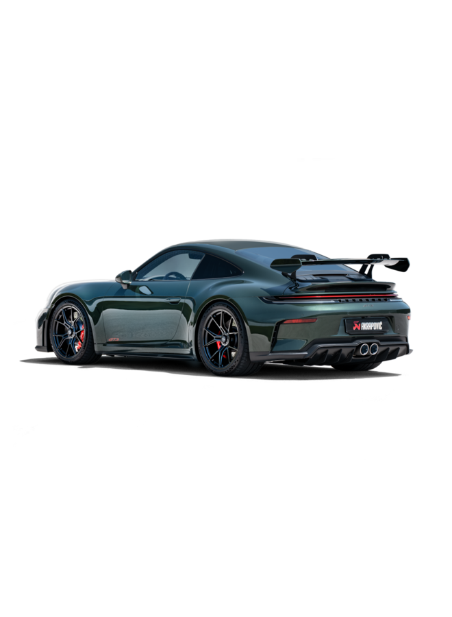 Es handelt sich um einen Porsche 992 . 2 GT3 & GT3 Touring Akrapovic Auspuff