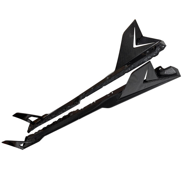 Extensions de jupe latérale en carbone Lamborghini Revuelto
