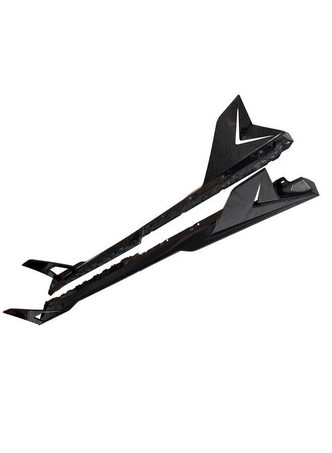 Extensões de saia lateral de carbono Lamborghini Revuelto