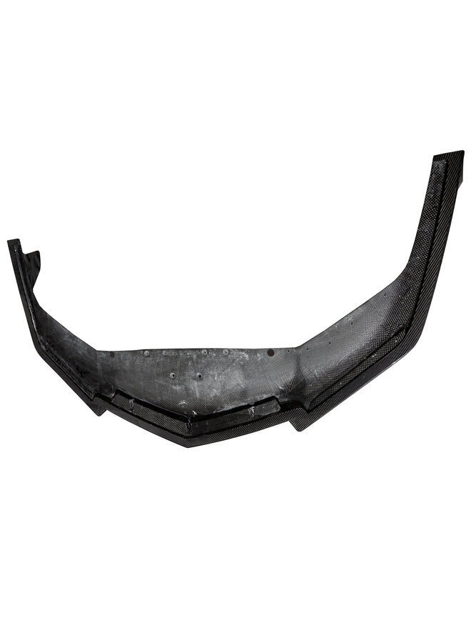 Este é um divisor de lábio dianteiro de fibra de carbono da Lamborghini Revuelto