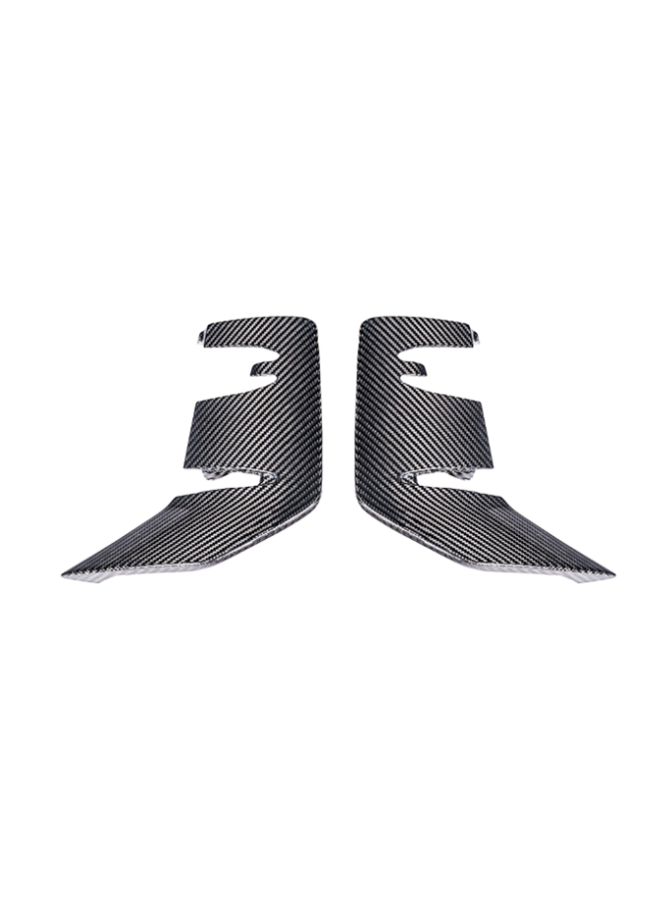 This is a set of Porsche Cayenne Turbo GT 2024+ Carbon bumper canards grille