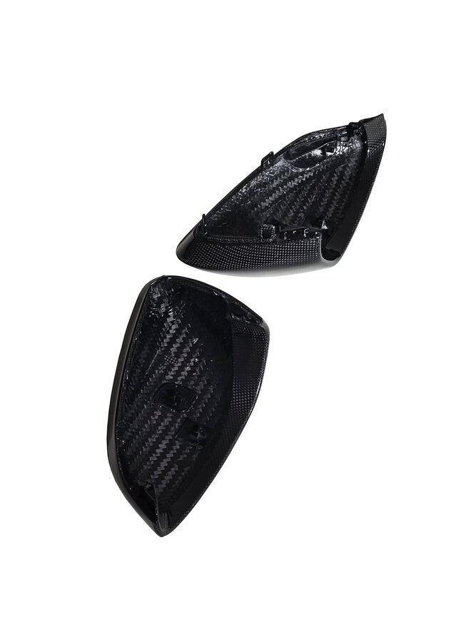 This is a Ferrari 296 / SF90 / 12 Cilindri carbon mirror covers set