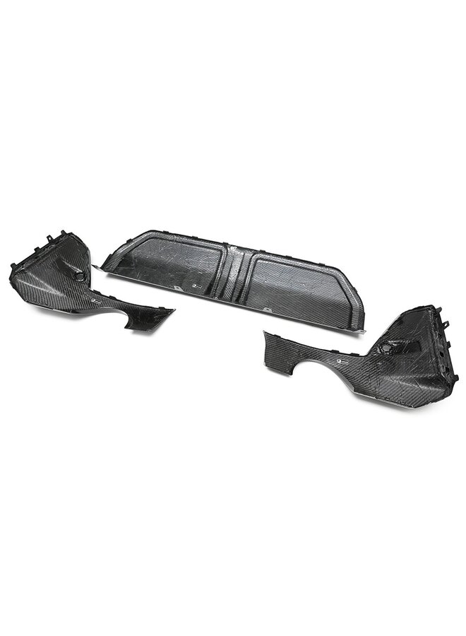 Cela concerne un kit de diffuseur en carbone P pour BMW Série 3 G20/G21 LCI