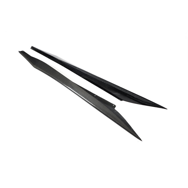 Corvette C8 Carbon side skirt extensions addons