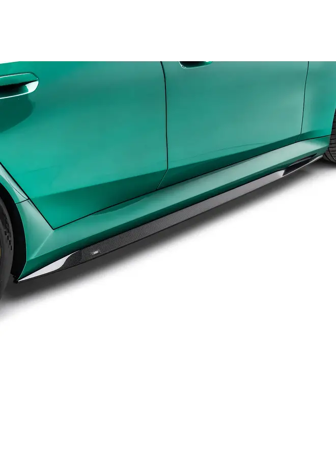 Questo è un set di estensioni per minigonne laterali in carbonio per BMW G90 G99 M5, spoiler per paraurti anteriore