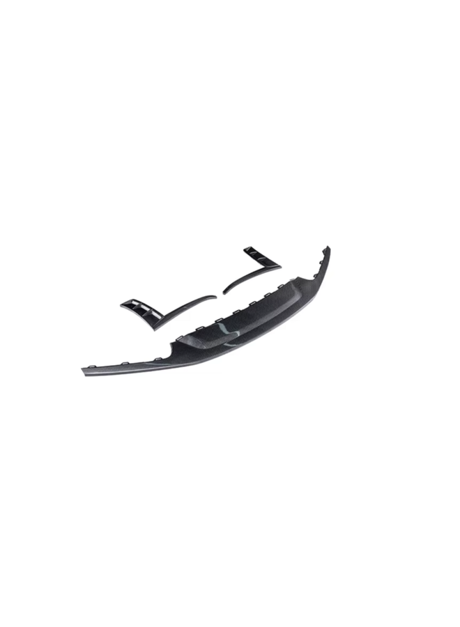 Set di labbro anteriore in fibra di carbonio per Porsche Cayman 718 GT4