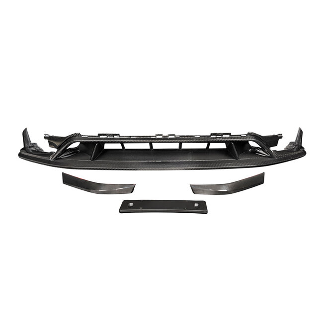 Juego de divisores de labio delantero Porsche Cayenne / Cayenne Coupé Carbon TK 2024+