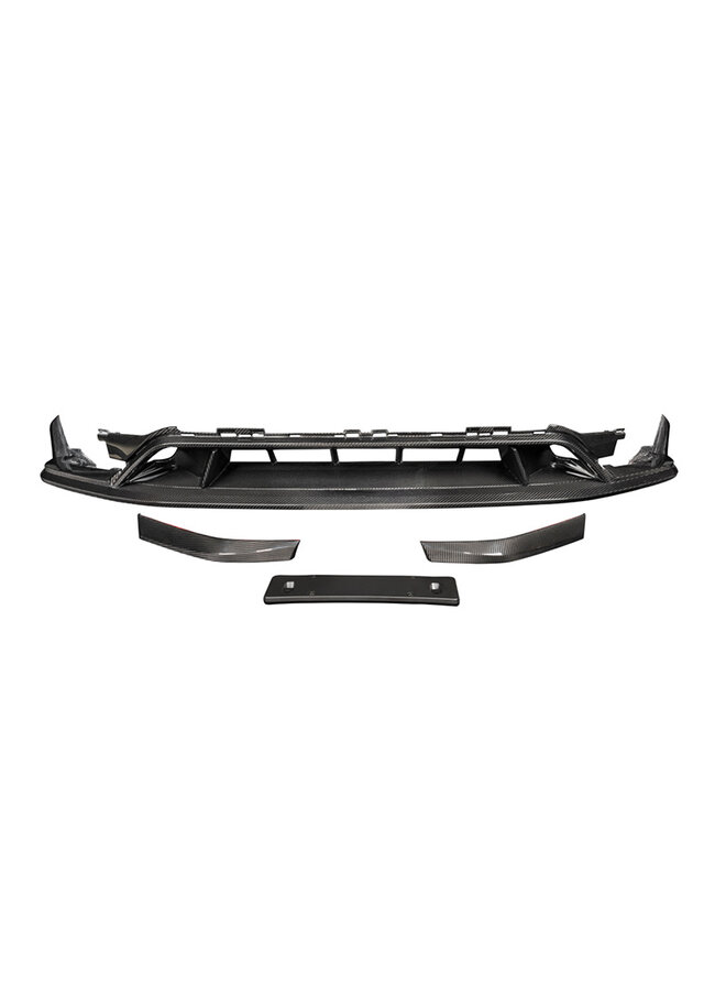 Conjunto de divisor de lábios dianteiros Porsche Cayenne / Cayenne Coupé Carbon TK 2024+