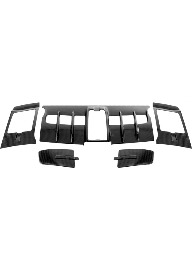 This is a Porsche 911 GT3RS 992 carbon fiber trunk hood cover set