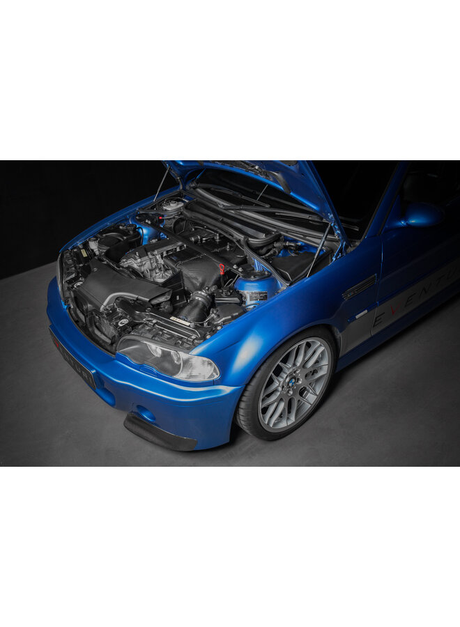 Cela concerne un système d'admission hybride Eventuri en carbone CSL pour BMW E46 M3.