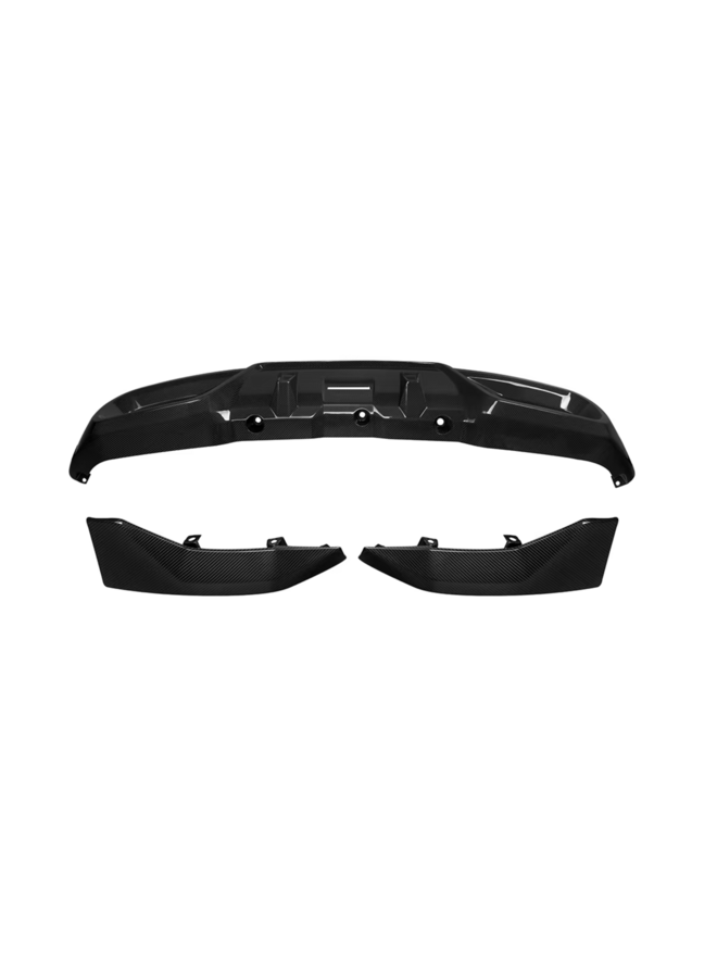 Dit betreft een BMW X3 G45 M50 carbon diffuser set
