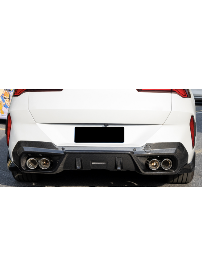 Dit betreft een BMW X3 G45 M50 carbon diffuser set