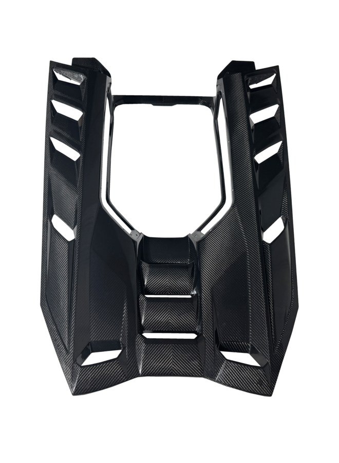 Pannello valvole coperchio motore Lamborghini Revuelto in carbonio