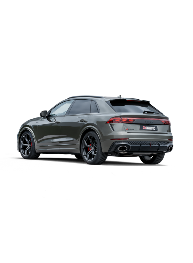 Dit betreft een Audi RSQ8 2025+ Akrapovic uitlaat systeem