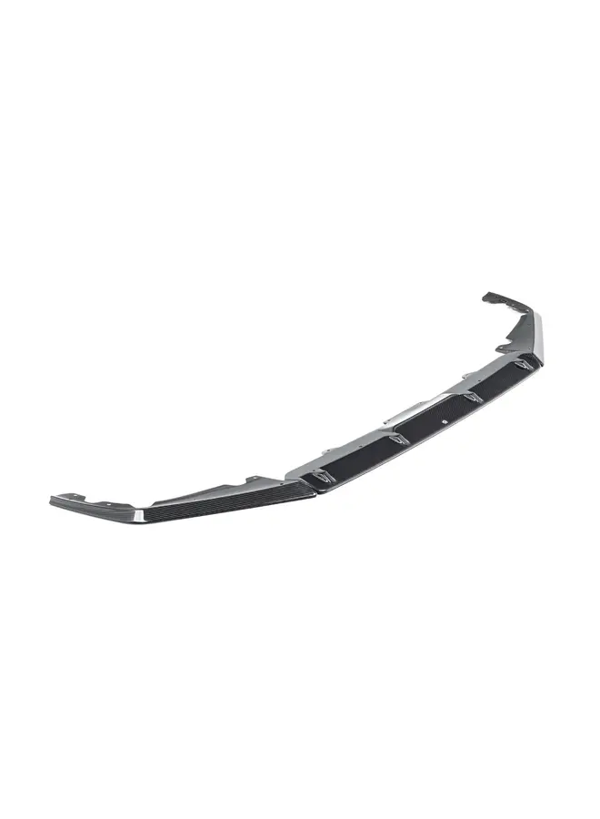 Este es un divisor de labio delantero de carbono Sterckenn para BMW X5M F95 LCI