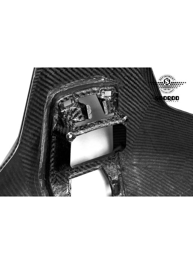 Este é um conjunto de bancos traseiros em fibra de carbono para BMW G90 G99 M5.