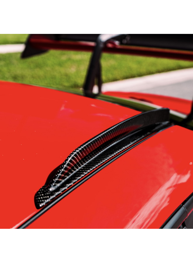 This is a set of Porsche 911 992 GT3RS Carbon roof fins