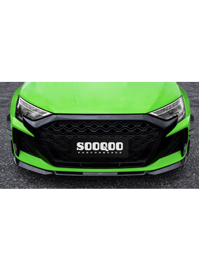 Il s'agit d'un splitter de lame avant en carbone SQ V1 pour Audi RS3 8Y Facelift
