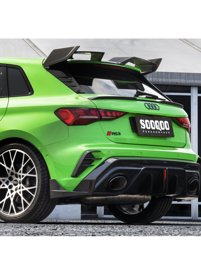 Questo è un set di inserti paraurti in carbonio Audi RS3 8Y Facelift SQ