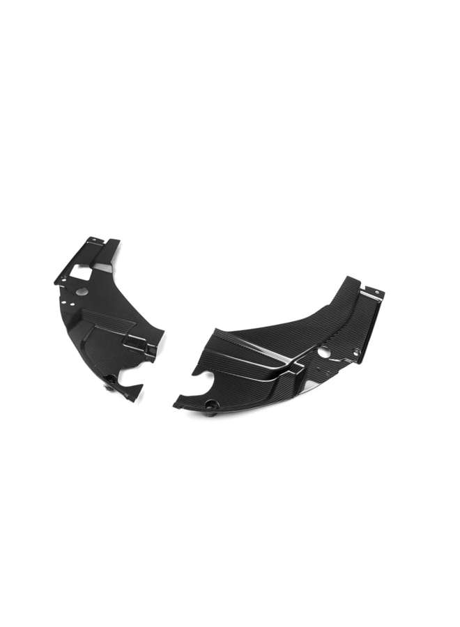 Este es un conjunto de paneles de cubierta de faros de fibra de carbono BMW G87 M2