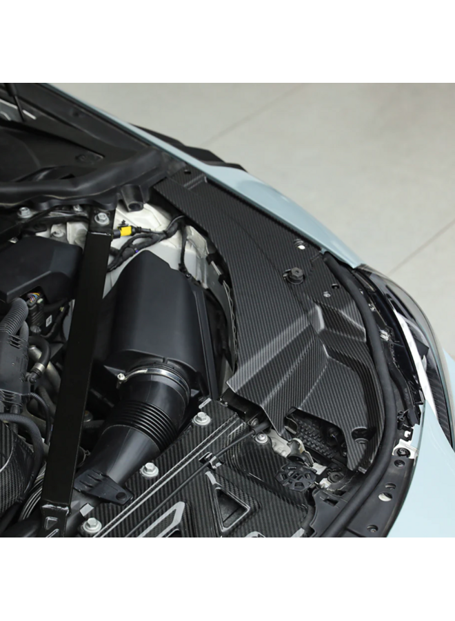 Hierbei handelt es sich um einen Satz Scheinwerferabdeckungen aus Kohlefaser für den BMW G87 M2.