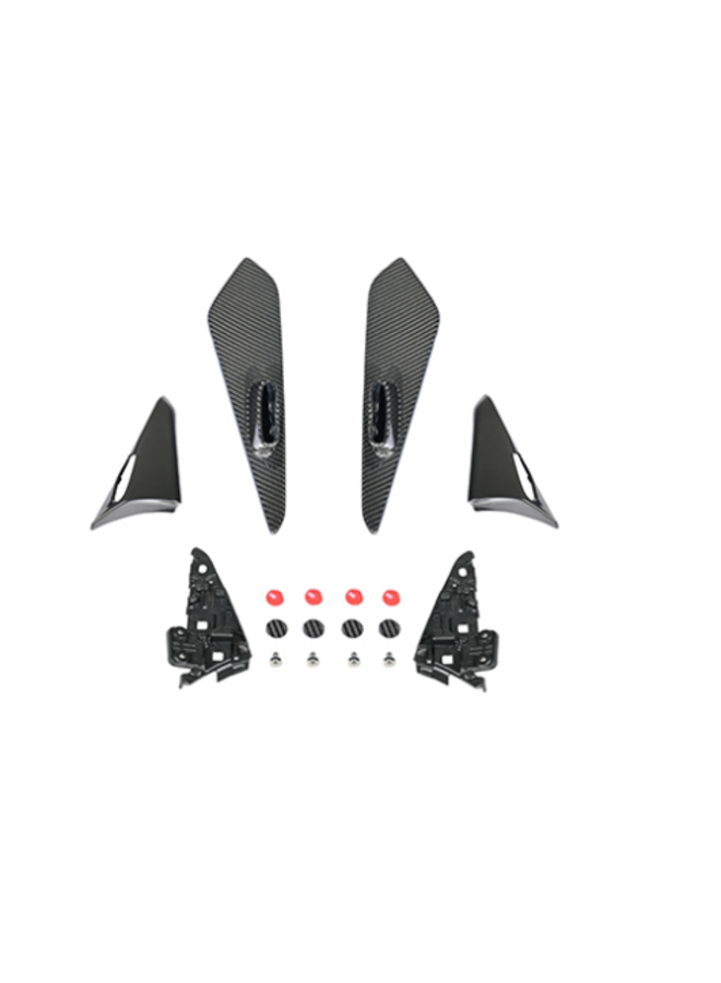 Porsche Cayenne Coupe Turbo GT Style carbon dak spoiler end plates