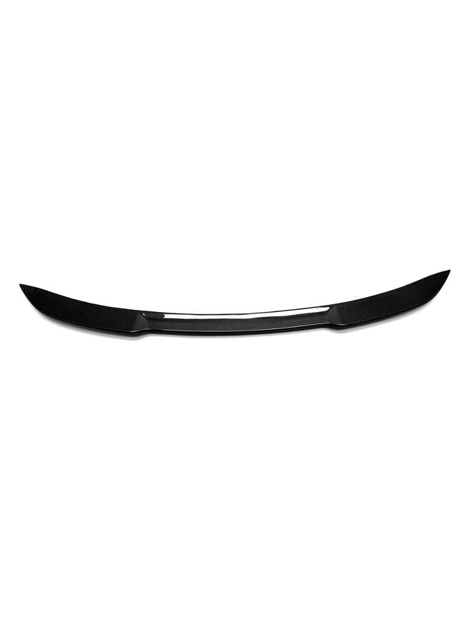 This concerns a Porsche Macan EV carbon fiber trunk spoiler lip