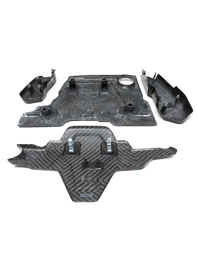Questo è un set di coperture del vano motore in carbonio per BMW M5 F90 M8 F91 F92 F93