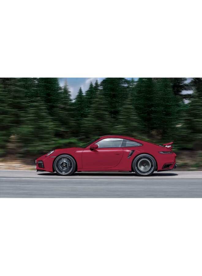 Este é um conjunto de discos aerodinâmicos de carbono para Porsche 911 992 GTS / Turbo S.