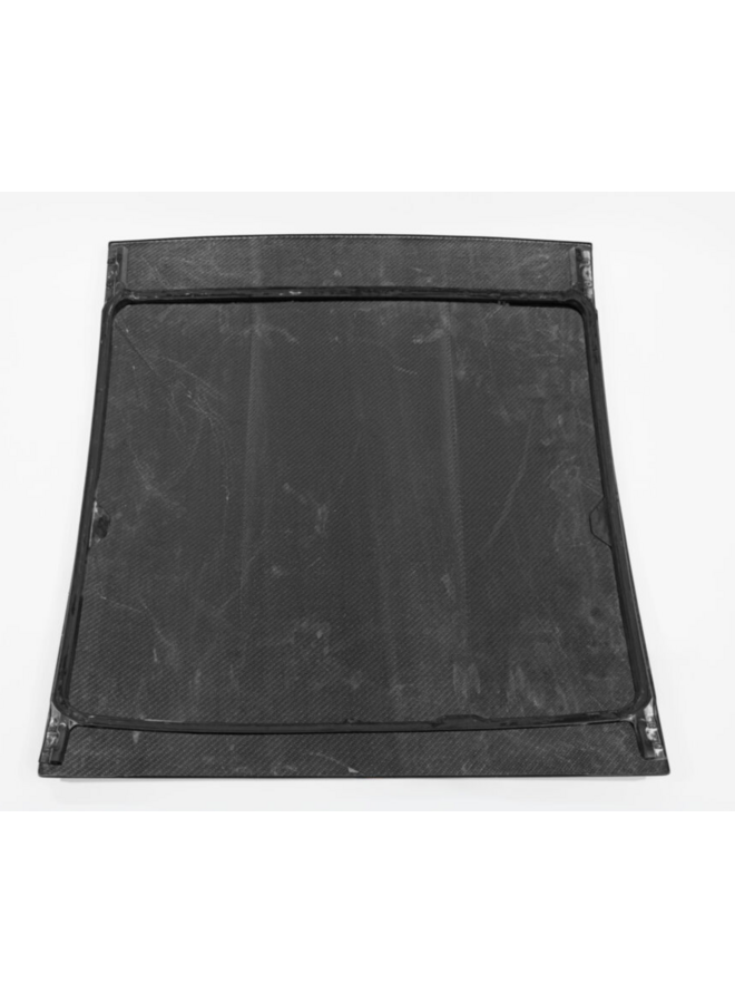 Esta es una placa de panel de techo de repuesto completamente de carbono Porsche 911 992