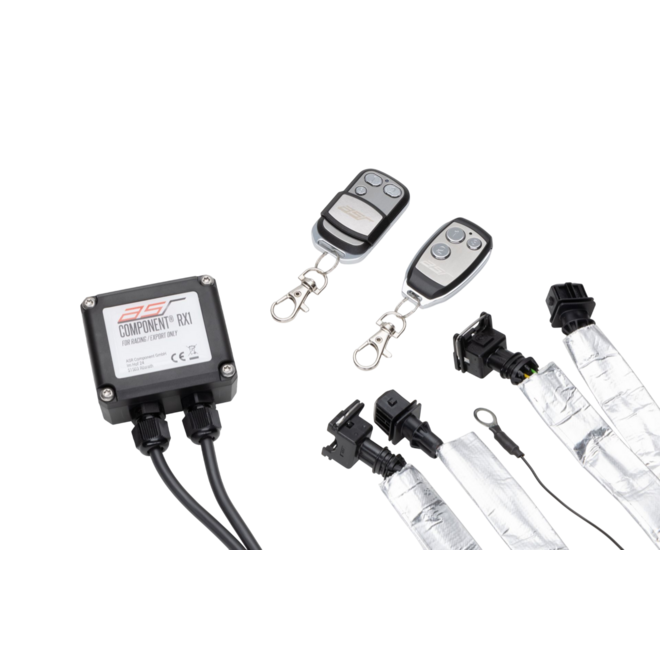 Este é um conjunto de módulos de controle da válvula de escape para motores Ferrari V8, modelos F430, 458, 488 e F8 296.