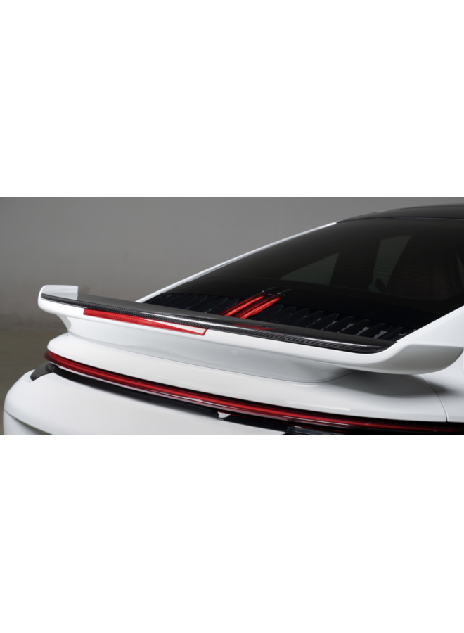 This is a Porsche 911 992 Turbo / Turbo S Sport design carbon spoiler blade